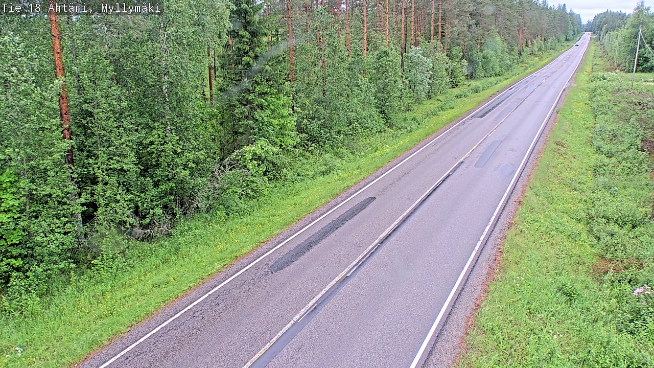 Weather Camera Image Väg 18 Etseri, Myllymäki, Ähtäri, Etelä-Pohjanmaa