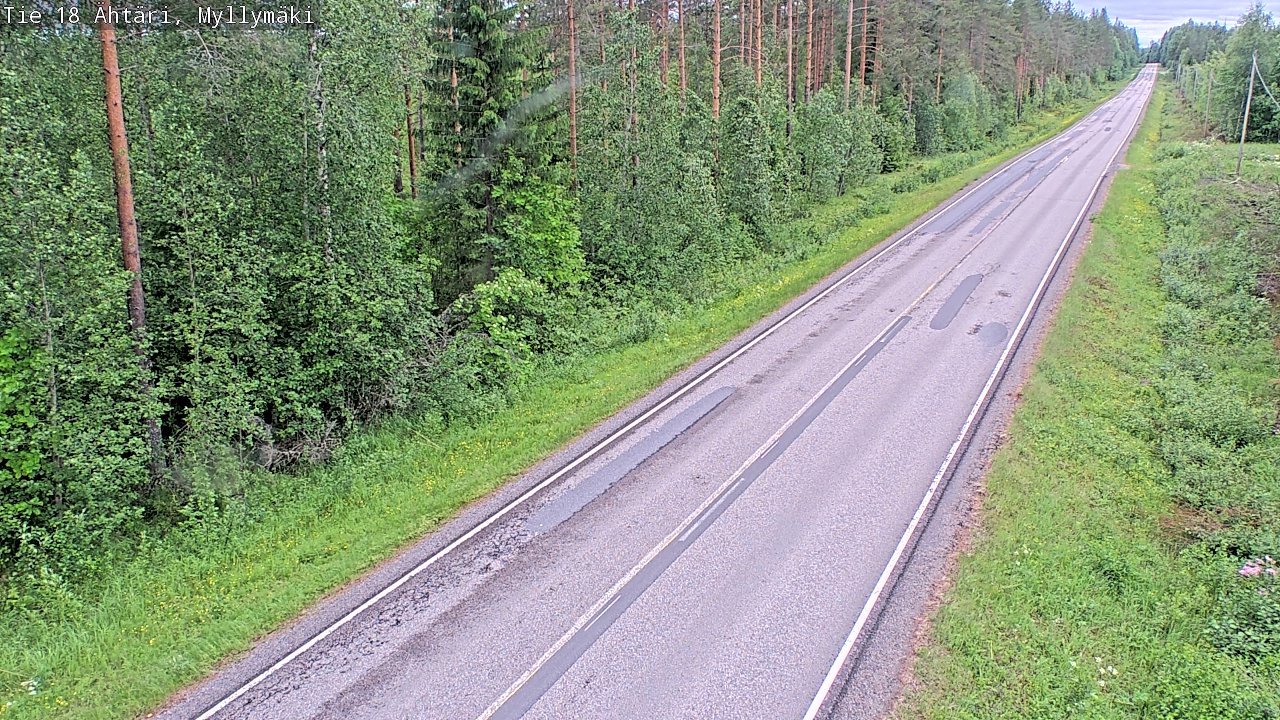 Weather Camera Image Väg 18 Etseri, Myllymäki, Ähtäri, Etelä-Pohjanmaa