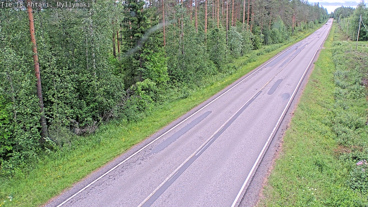 Weather Camera Image Väg 18 Etseri, Myllymäki, Ähtäri, Etelä-Pohjanmaa