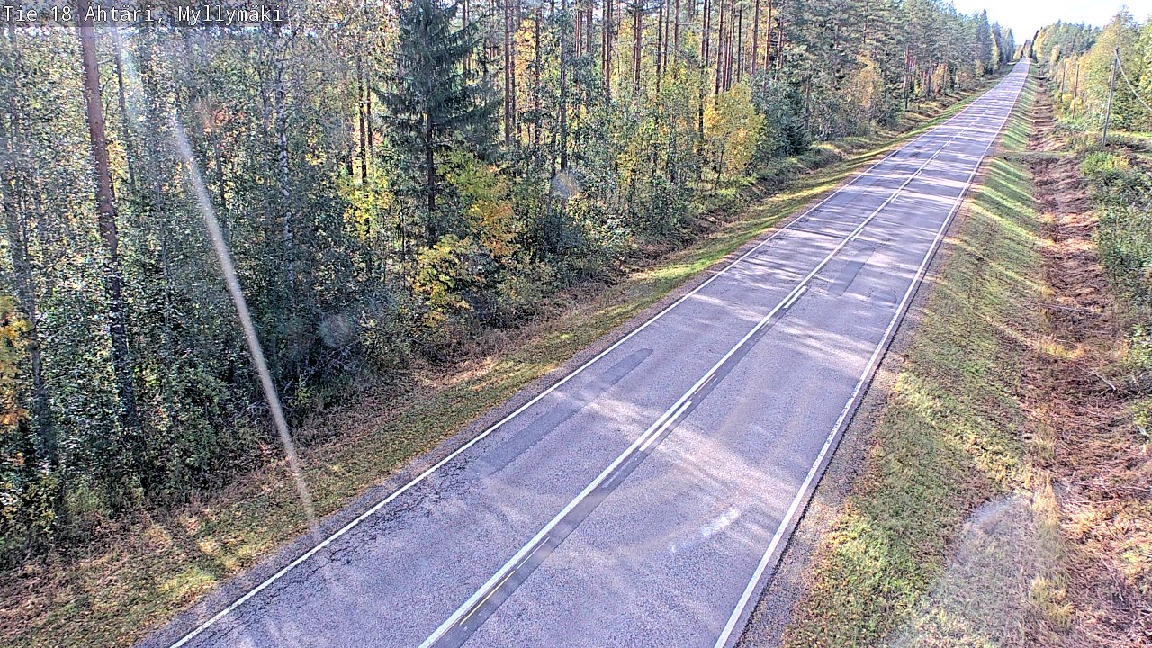 Weather Camera Image Road 18 Ähtäri, Myllymäki, Ähtäri, Etelä-Pohjanmaa