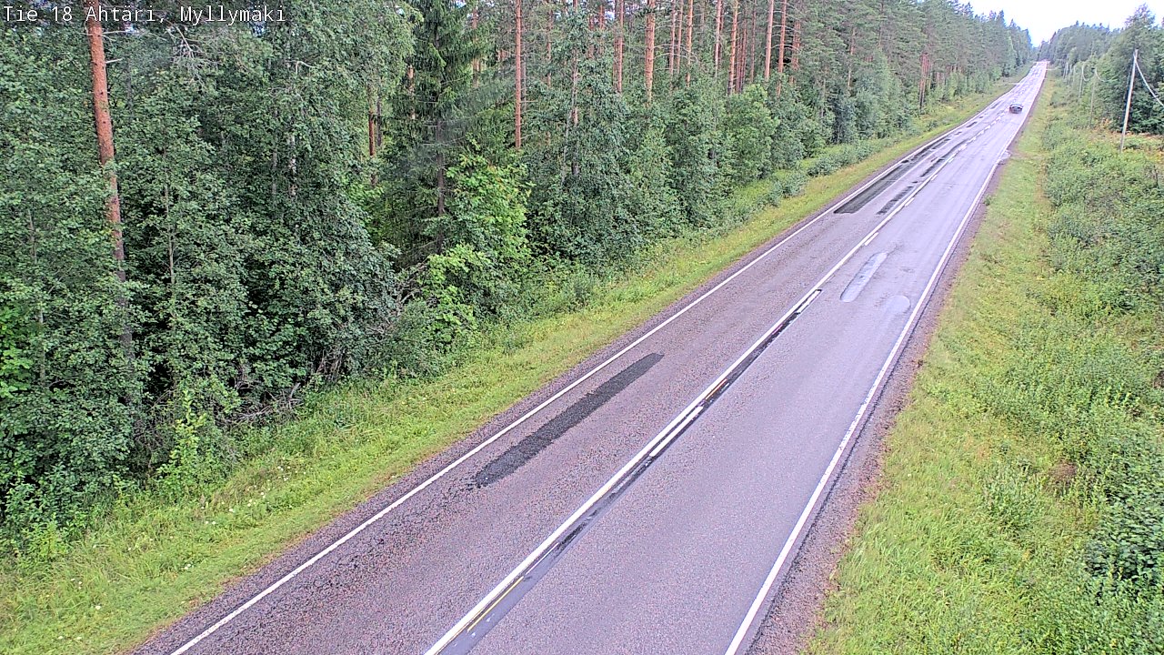 Weather Camera Image Road 18 Ähtäri, Myllymäki, Ähtäri, Etelä-Pohjanmaa