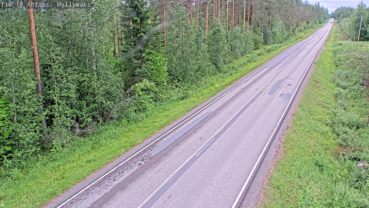 Weather Camera Image Väg 18 Etseri, Myllymäki, Ähtäri, Etelä-Pohjanmaa