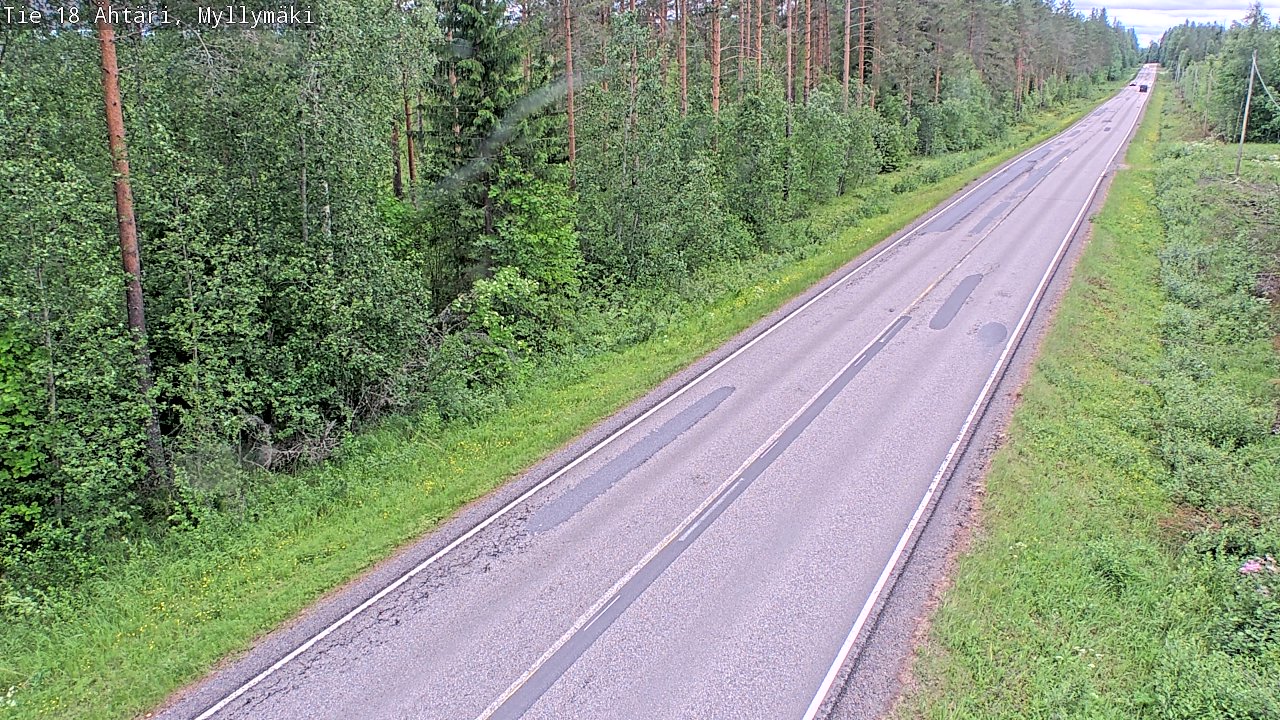 Weather Camera Image Väg 18 Etseri, Myllymäki, Ähtäri, Etelä-Pohjanmaa