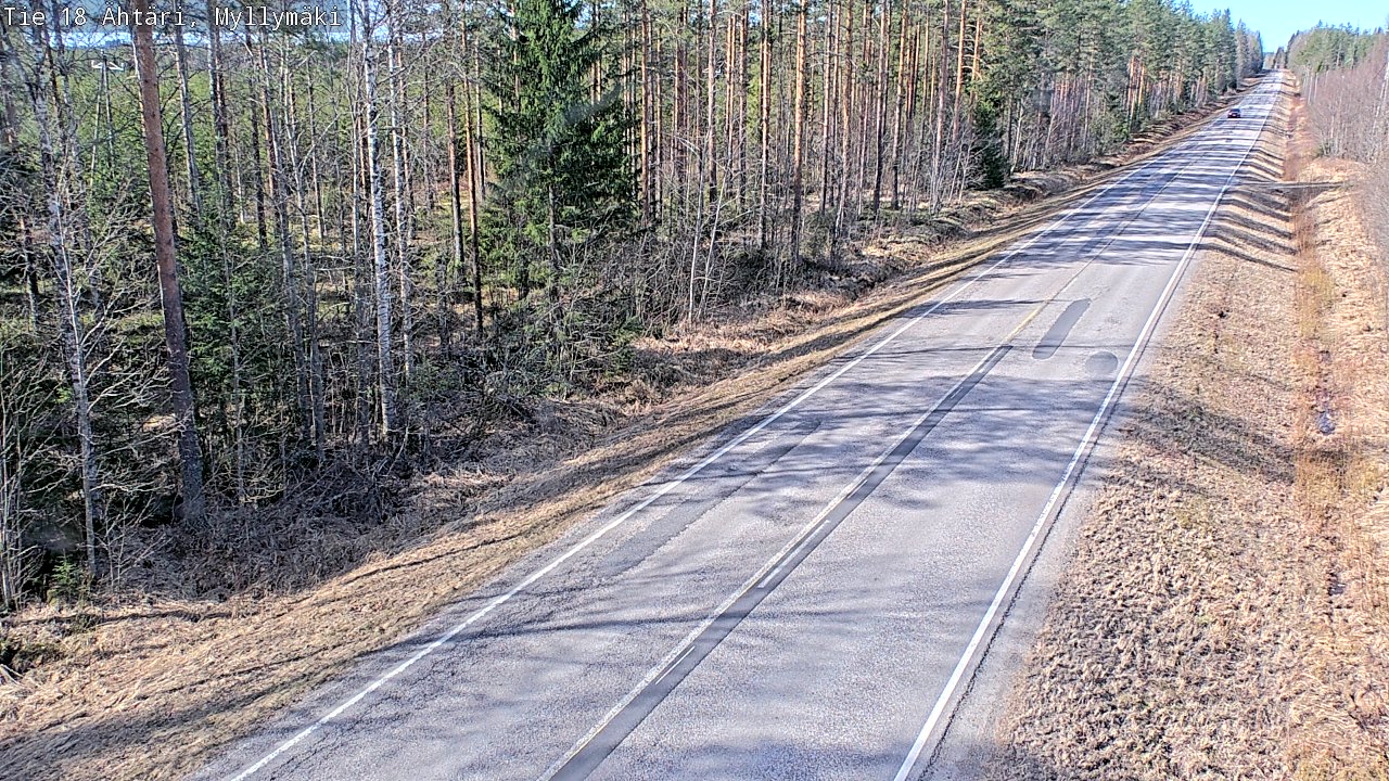 Weather Camera Image Road 18 Ähtäri, Myllymäki, Ähtäri, Etelä-Pohjanmaa
