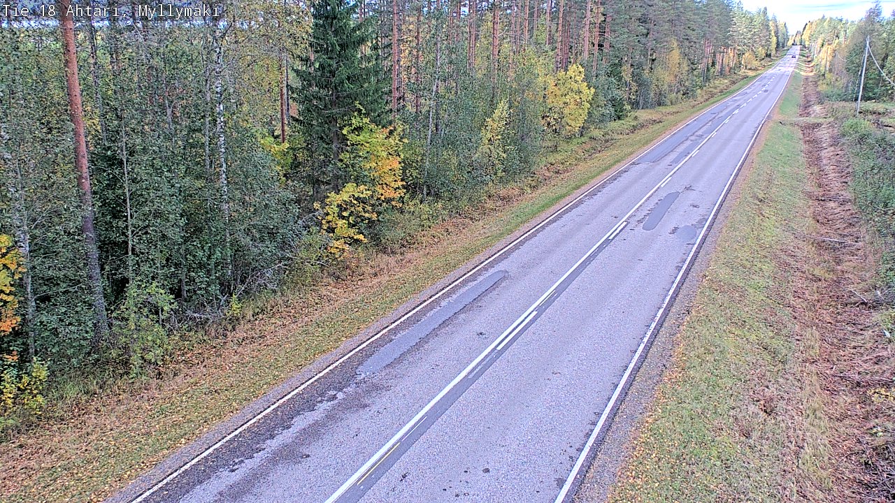 Weather Camera Image Road 18 Ähtäri, Myllymäki, Ähtäri, Etelä-Pohjanmaa