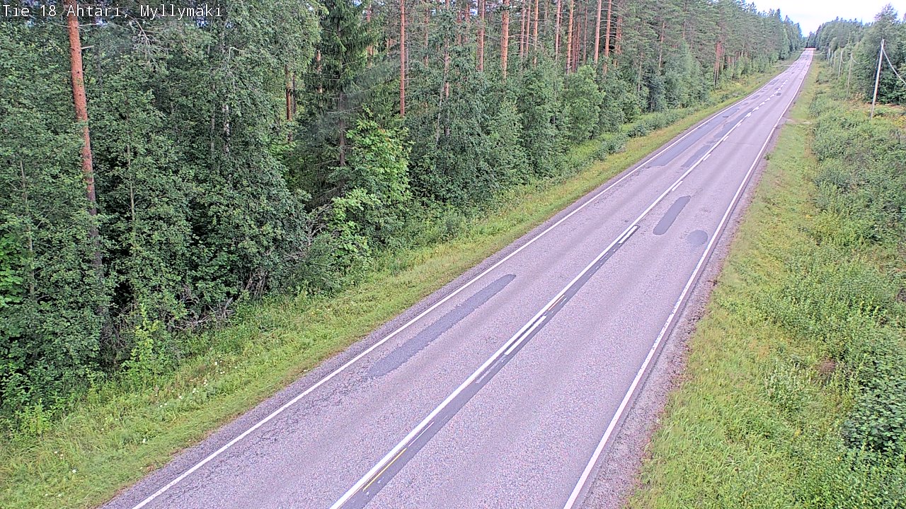 Weather Camera Image Road 18 Ähtäri, Myllymäki, Ähtäri, Etelä-Pohjanmaa
