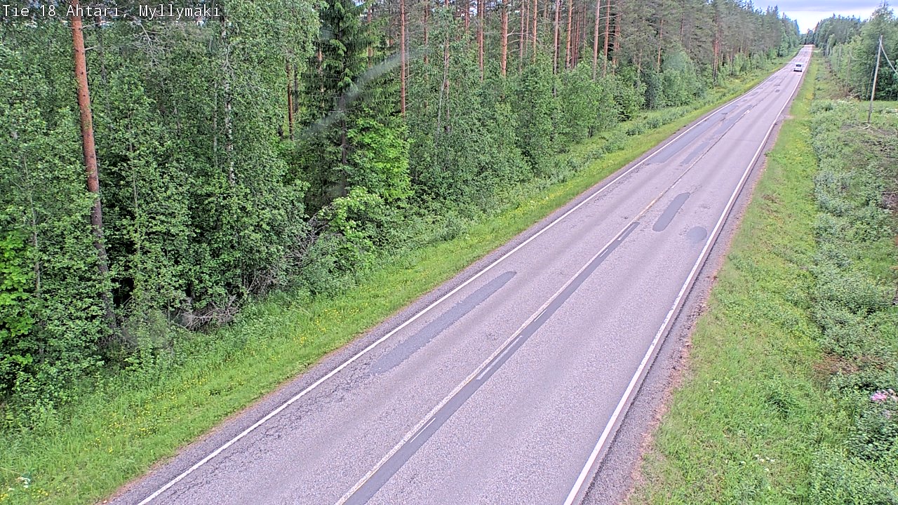 Weather Camera Image Väg 18 Etseri, Myllymäki, Ähtäri, Etelä-Pohjanmaa