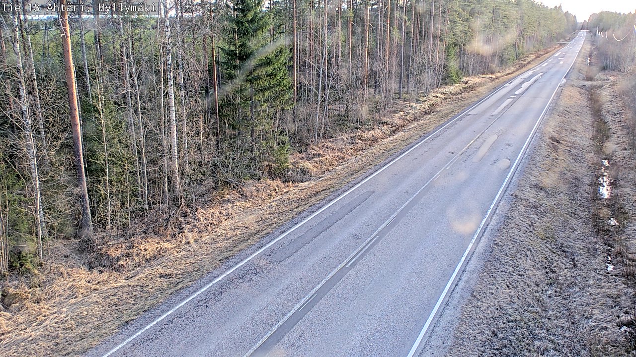 Weather Camera Image Road 18 Ähtäri, Myllymäki, Ähtäri, Etelä-Pohjanmaa