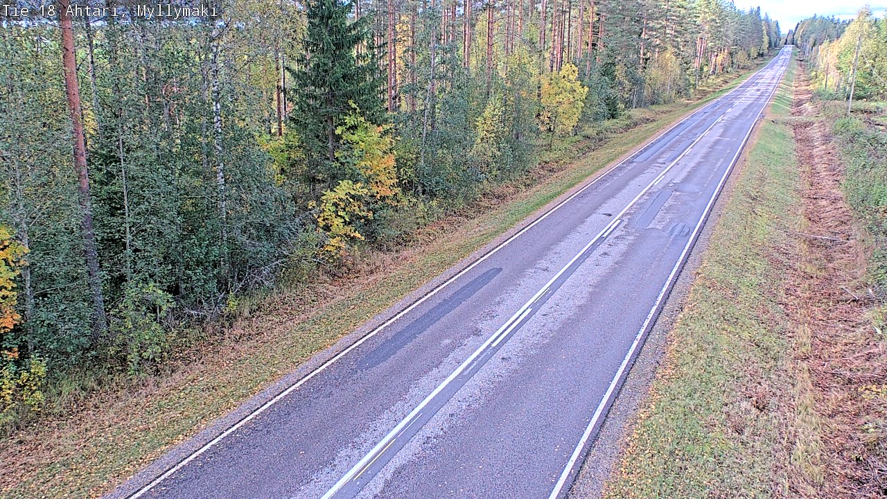 Weather Camera Image Road 18 Ähtäri, Myllymäki, Ähtäri, Etelä-Pohjanmaa