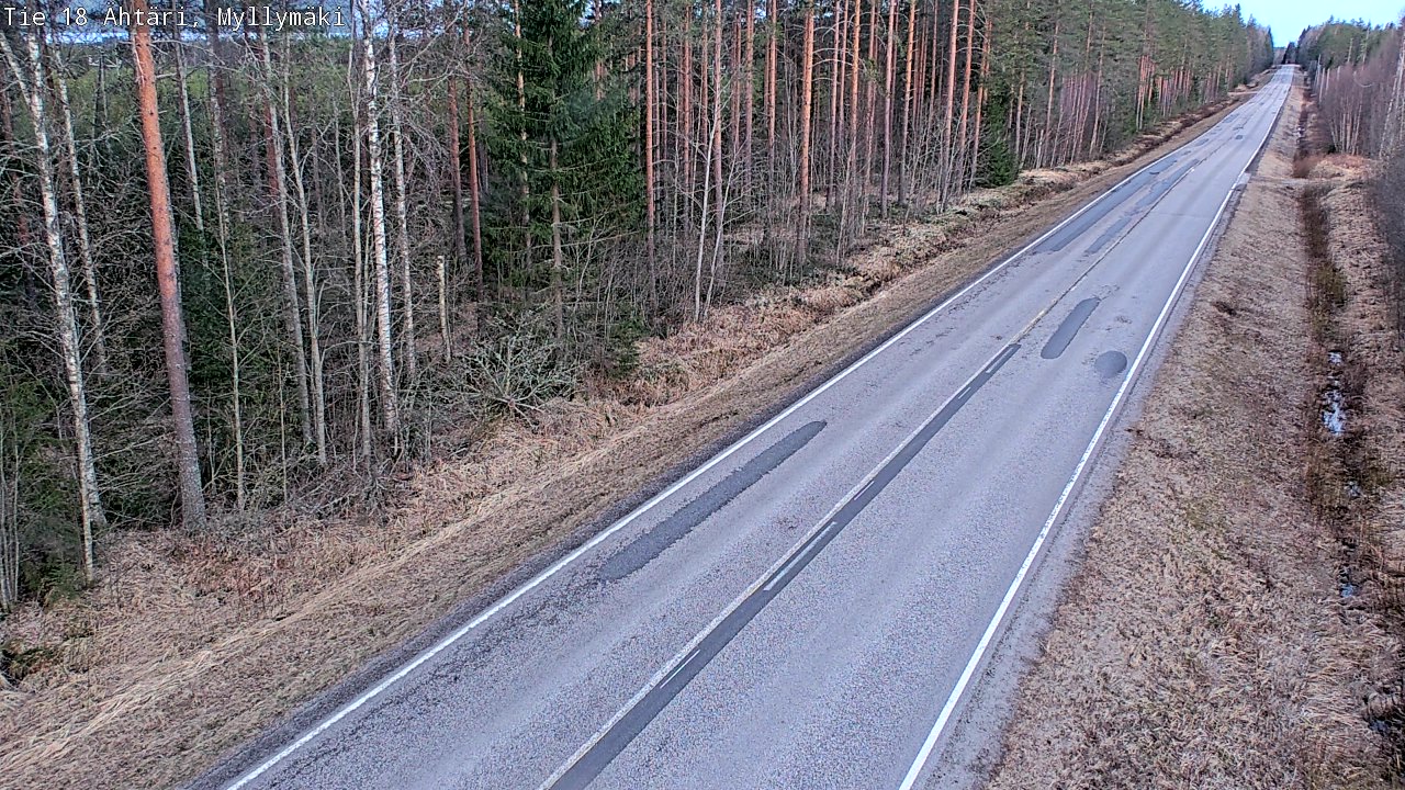 Weather Camera Image Road 18 Ähtäri, Myllymäki, Ähtäri, Etelä-Pohjanmaa
