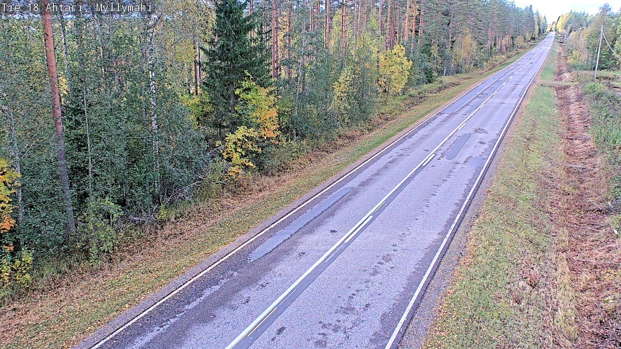 Weather Camera Image Road 18 Ähtäri, Myllymäki, Ähtäri, Etelä-Pohjanmaa