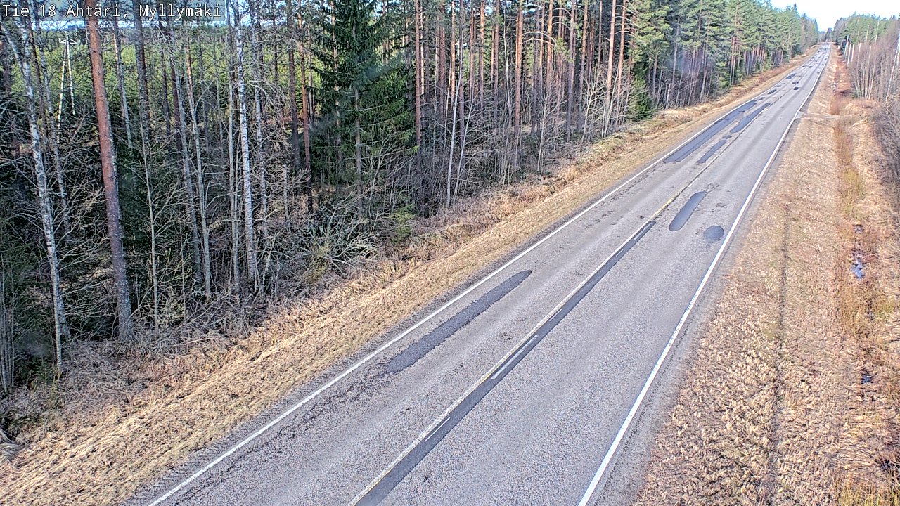 Weather Camera Image Road 18 Ähtäri, Myllymäki, Ähtäri, Etelä-Pohjanmaa