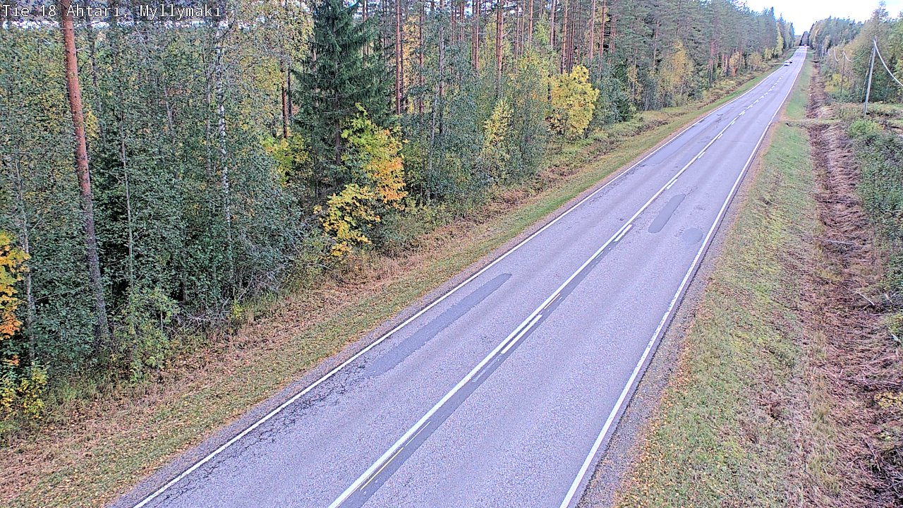 Weather Camera Image Road 18 Ähtäri, Myllymäki, Ähtäri, Etelä-Pohjanmaa