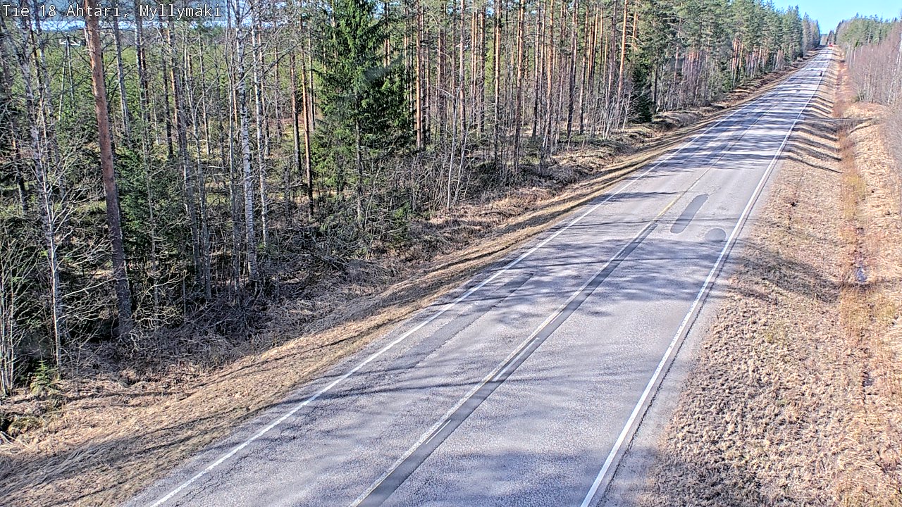 Weather Camera Image Road 18 Ähtäri, Myllymäki, Ähtäri, Etelä-Pohjanmaa