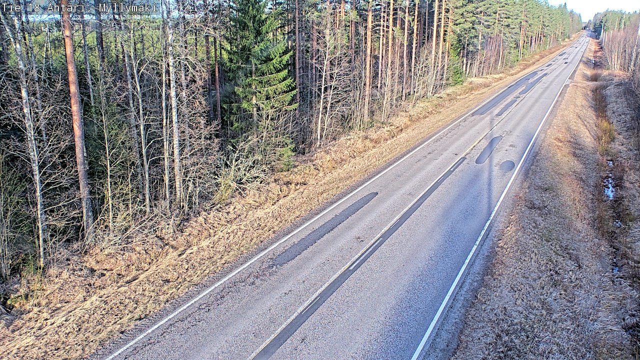 Weather Camera Image Road 18 Ähtäri, Myllymäki, Ähtäri, Etelä-Pohjanmaa