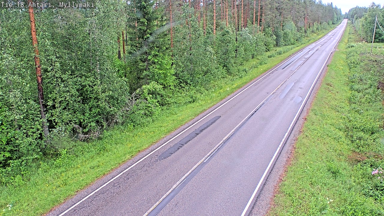 Weather Camera Image Väg 18 Etseri, Myllymäki, Ähtäri, Etelä-Pohjanmaa
