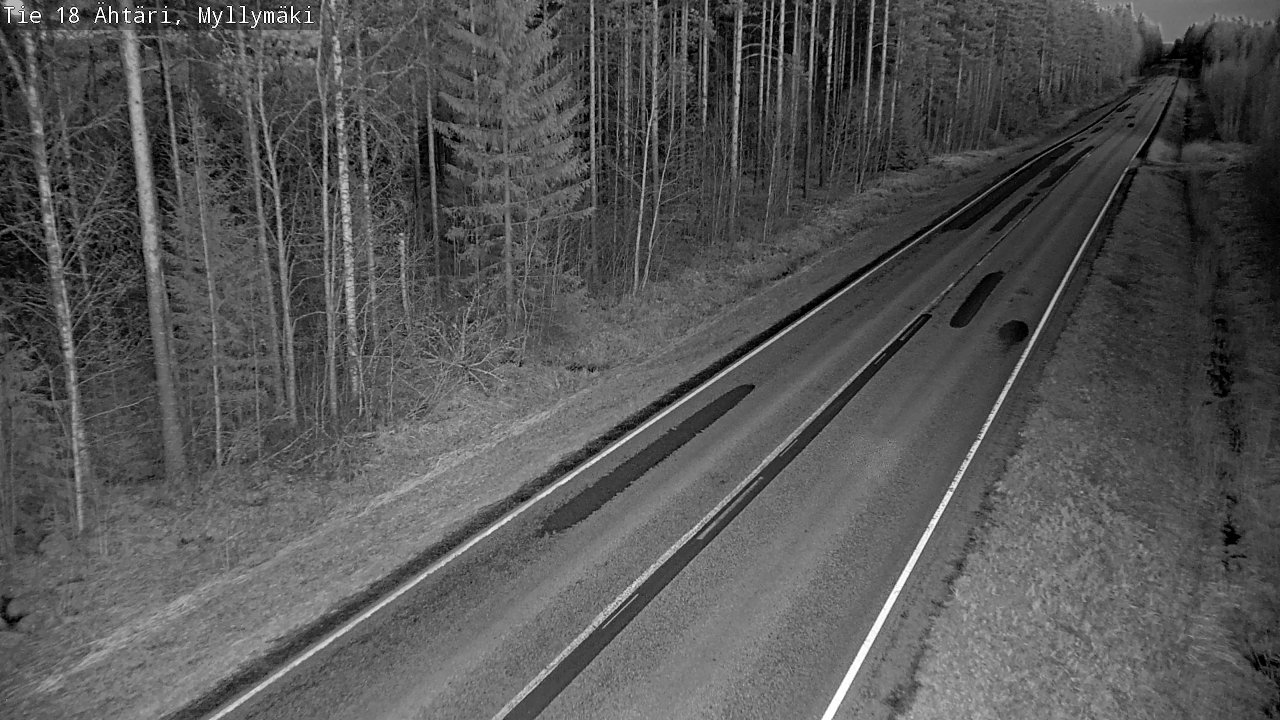 Weather Camera Image Road 18 Ähtäri, Myllymäki, Ähtäri, Etelä-Pohjanmaa