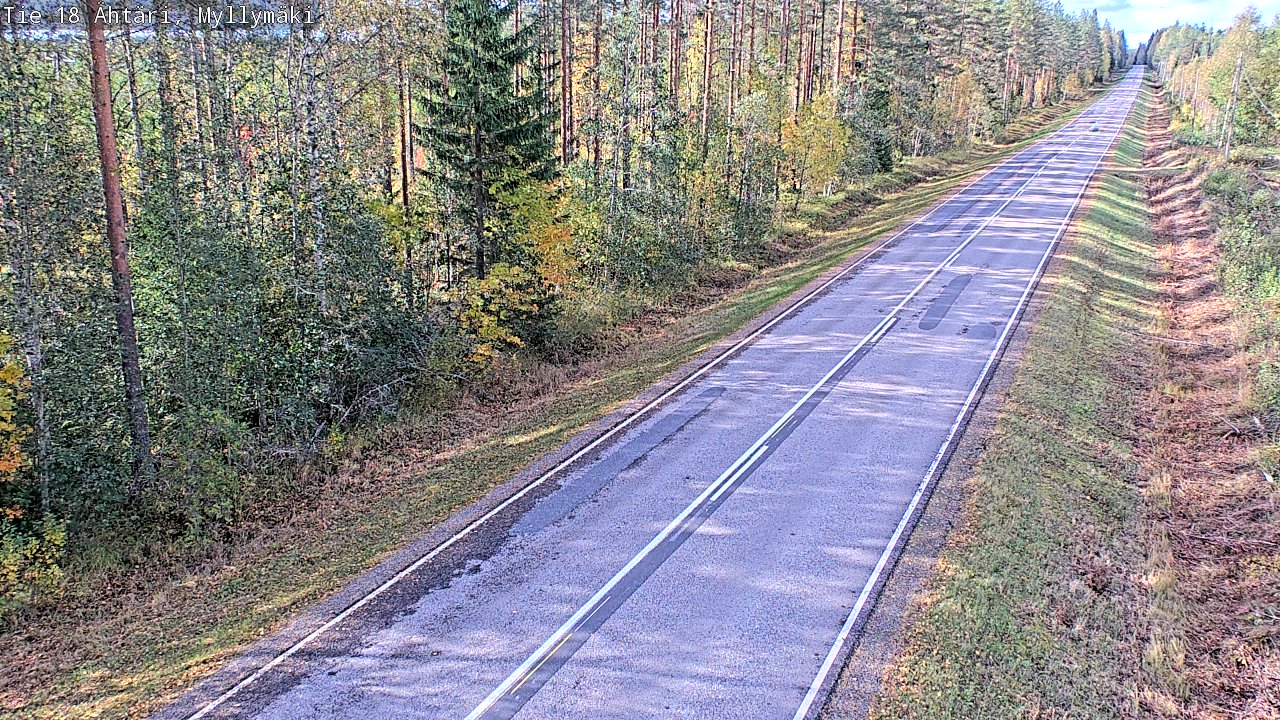 Weather Camera Image Road 18 Ähtäri, Myllymäki, Ähtäri, Etelä-Pohjanmaa