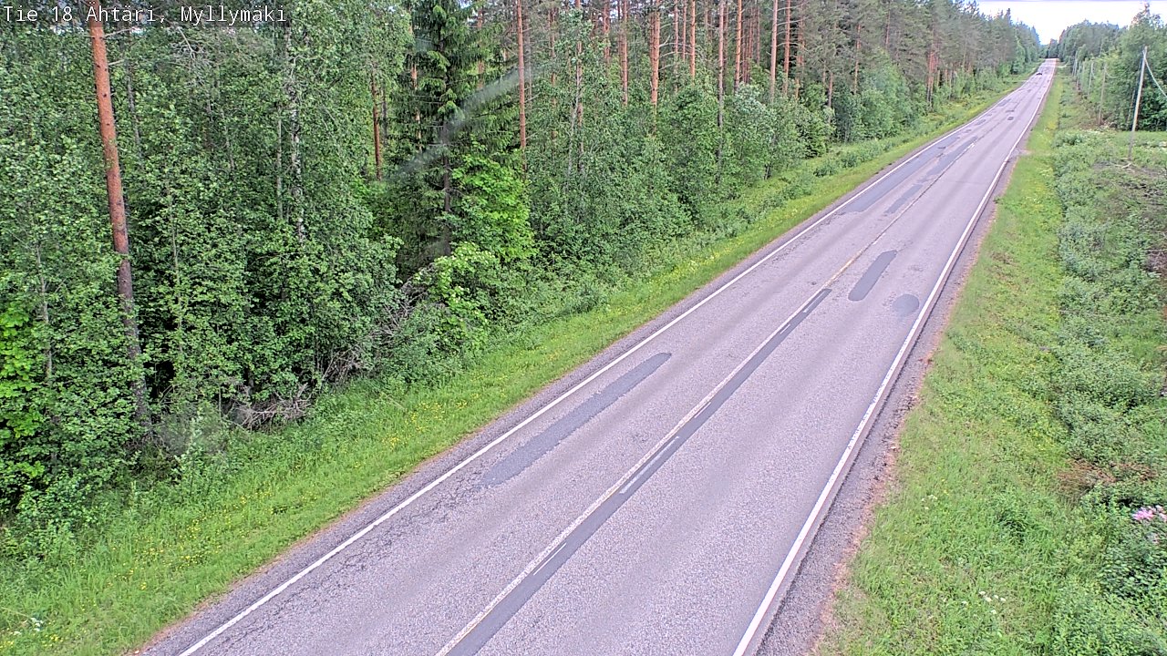 Weather Camera Image Väg 18 Etseri, Myllymäki, Ähtäri, Etelä-Pohjanmaa