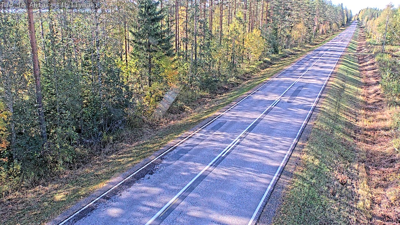 Weather Camera Image Road 18 Ähtäri, Myllymäki, Ähtäri, Etelä-Pohjanmaa