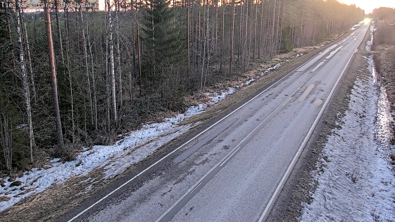Weather Camera Image Road 18 Ähtäri, Myllymäki, Ähtäri, Etelä-Pohjanmaa