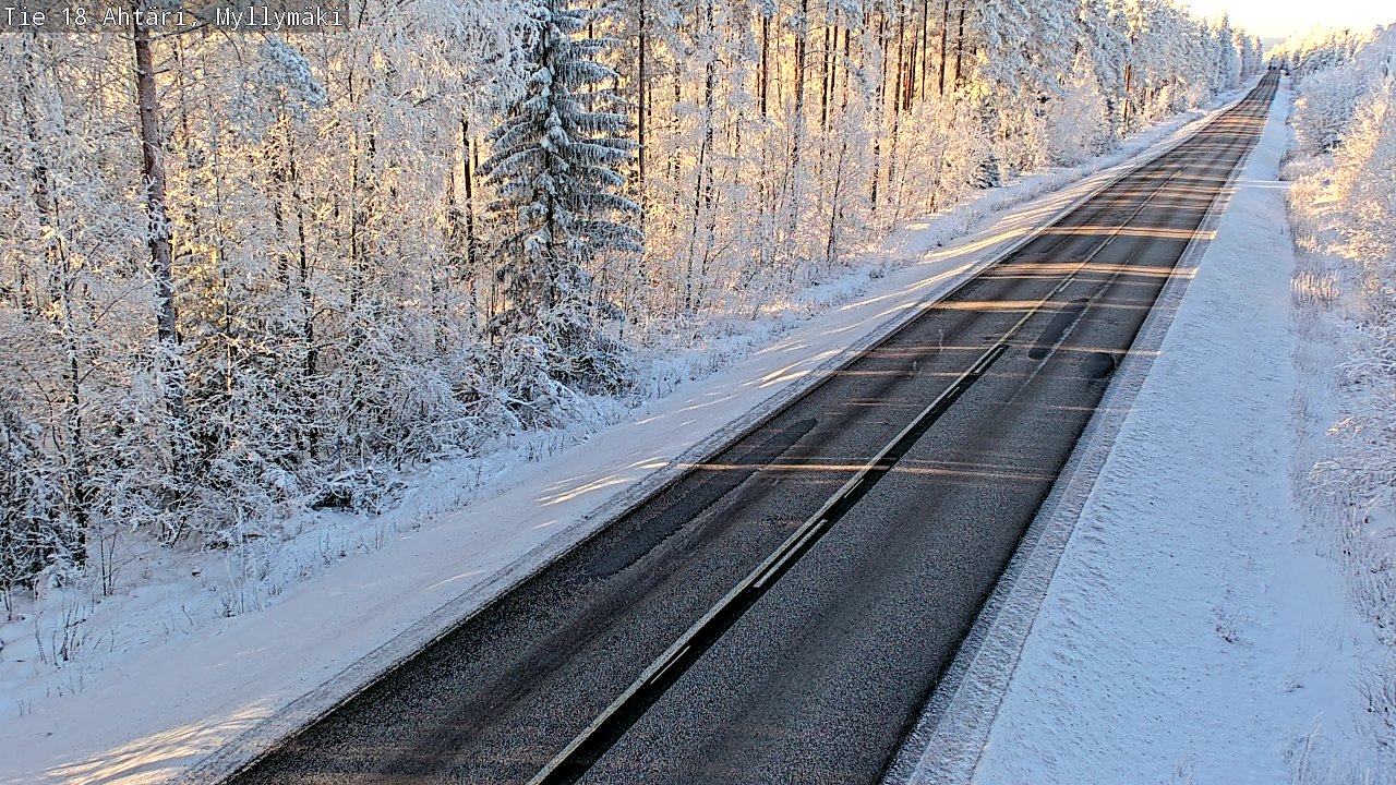Weather Camera Image Road 18 Ähtäri, Myllymäki, Ähtäri, Etelä-Pohjanmaa