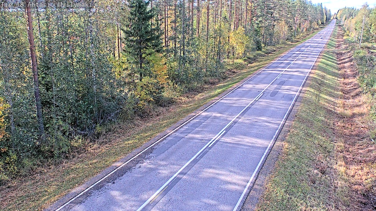 Weather Camera Image Road 18 Ähtäri, Myllymäki, Ähtäri, Etelä-Pohjanmaa