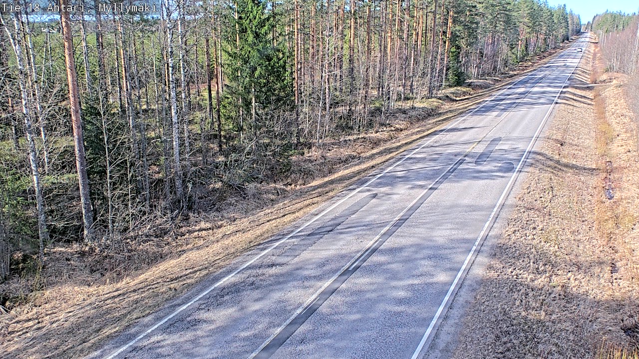 Weather Camera Image Road 18 Ähtäri, Myllymäki, Ähtäri, Etelä-Pohjanmaa