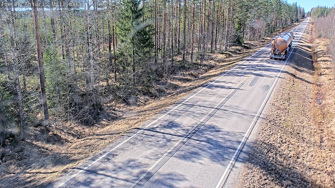 Weather Camera Image Road 18 Ähtäri, Myllymäki, Ähtäri, Etelä-Pohjanmaa