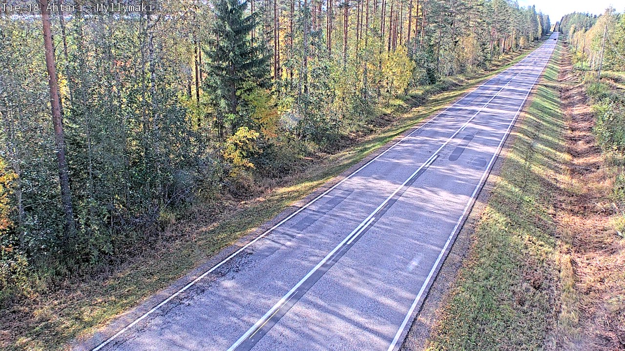 Weather Camera Image Road 18 Ähtäri, Myllymäki, Ähtäri, Etelä-Pohjanmaa
