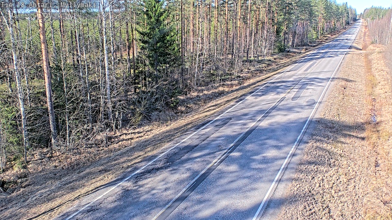 Weather Camera Image Road 18 Ähtäri, Myllymäki, Ähtäri, Etelä-Pohjanmaa