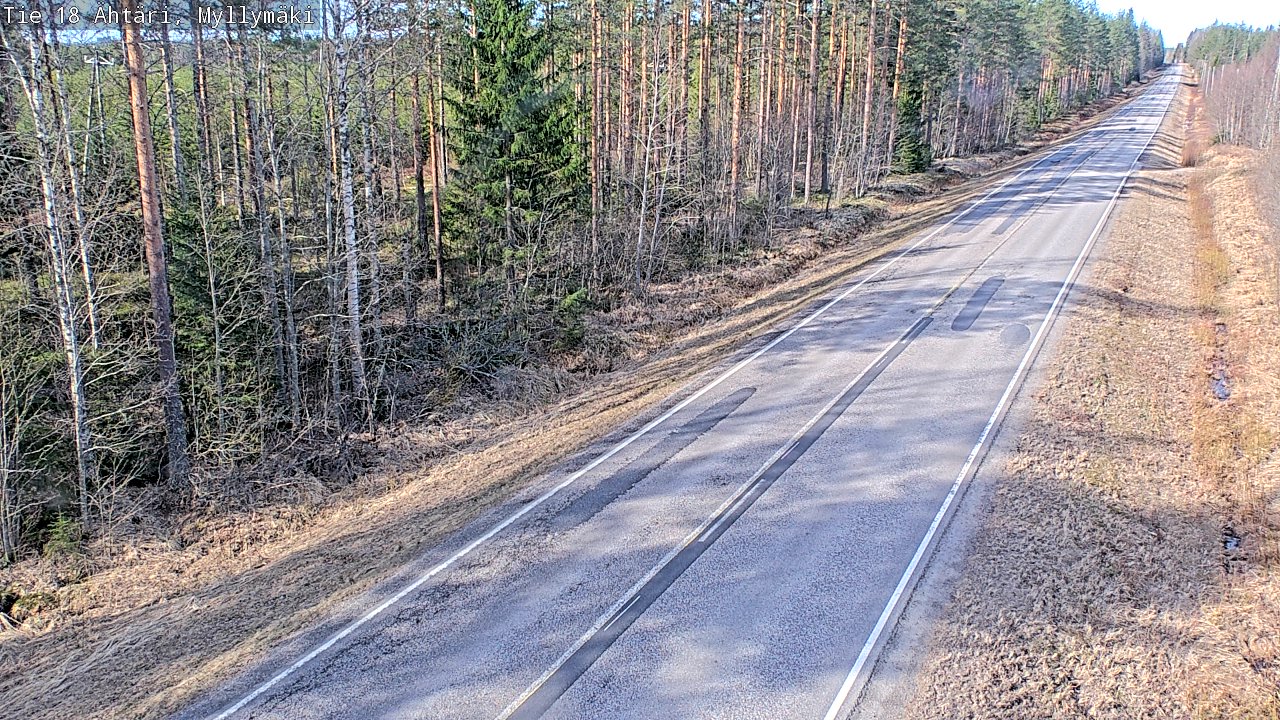 Weather Camera Image Road 18 Ähtäri, Myllymäki, Ähtäri, Etelä-Pohjanmaa