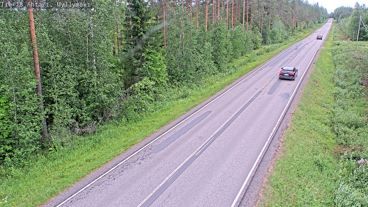 Weather Camera Image Väg 18 Etseri, Myllymäki, Ähtäri, Etelä-Pohjanmaa