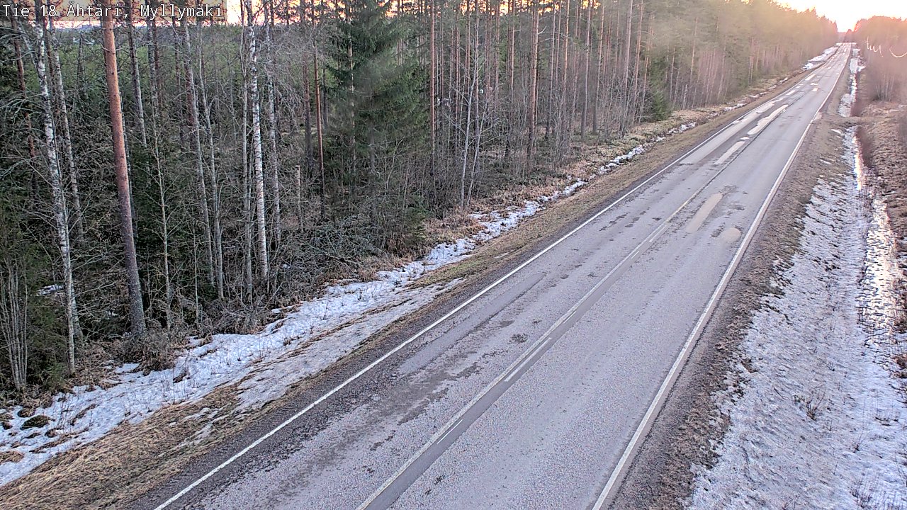 Weather Camera Image Road 18 Ähtäri, Myllymäki, Ähtäri, Etelä-Pohjanmaa