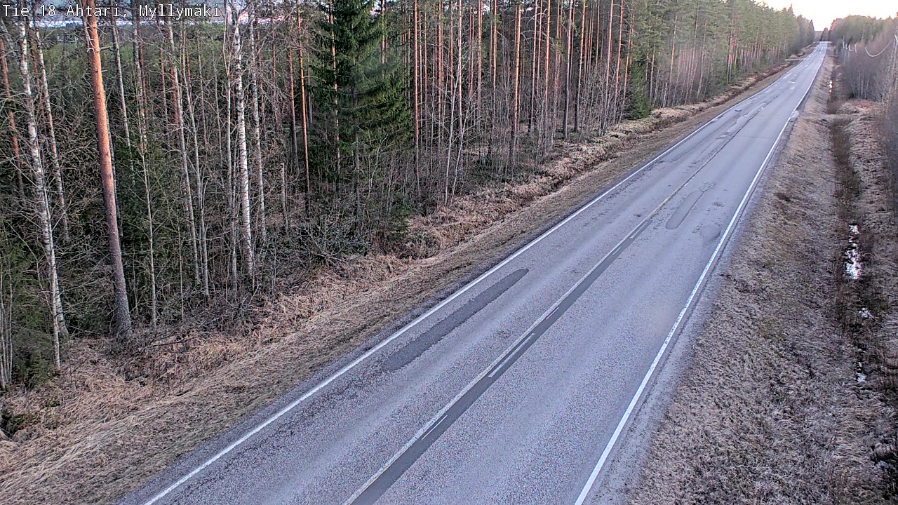 Weather Camera Image Road 18 Ähtäri, Myllymäki, Ähtäri, Etelä-Pohjanmaa