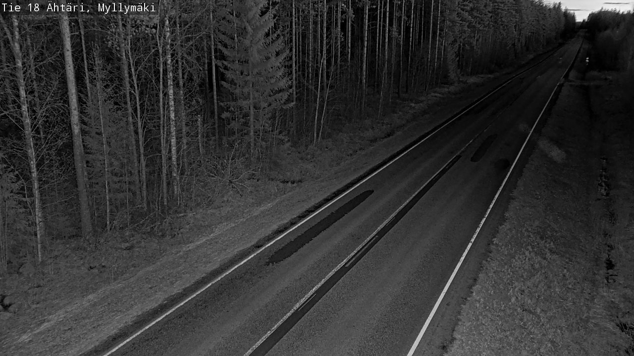 Weather Camera Image Road 18 Ähtäri, Myllymäki, Ähtäri, Etelä-Pohjanmaa
