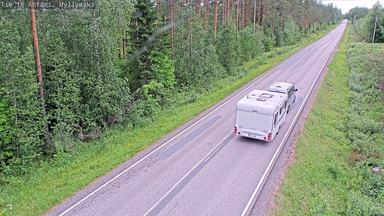 Weather Camera Image Väg 18 Etseri, Myllymäki, Ähtäri, Etelä-Pohjanmaa