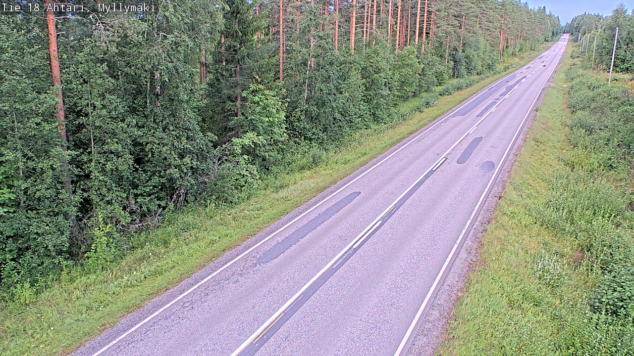 Weather Camera Image Road 18 Ähtäri, Myllymäki, Ähtäri, Etelä-Pohjanmaa