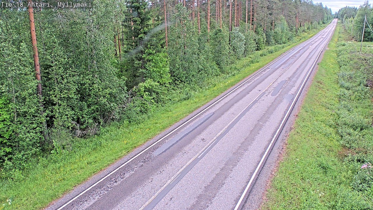 Weather Camera Image Väg 18 Etseri, Myllymäki, Ähtäri, Etelä-Pohjanmaa