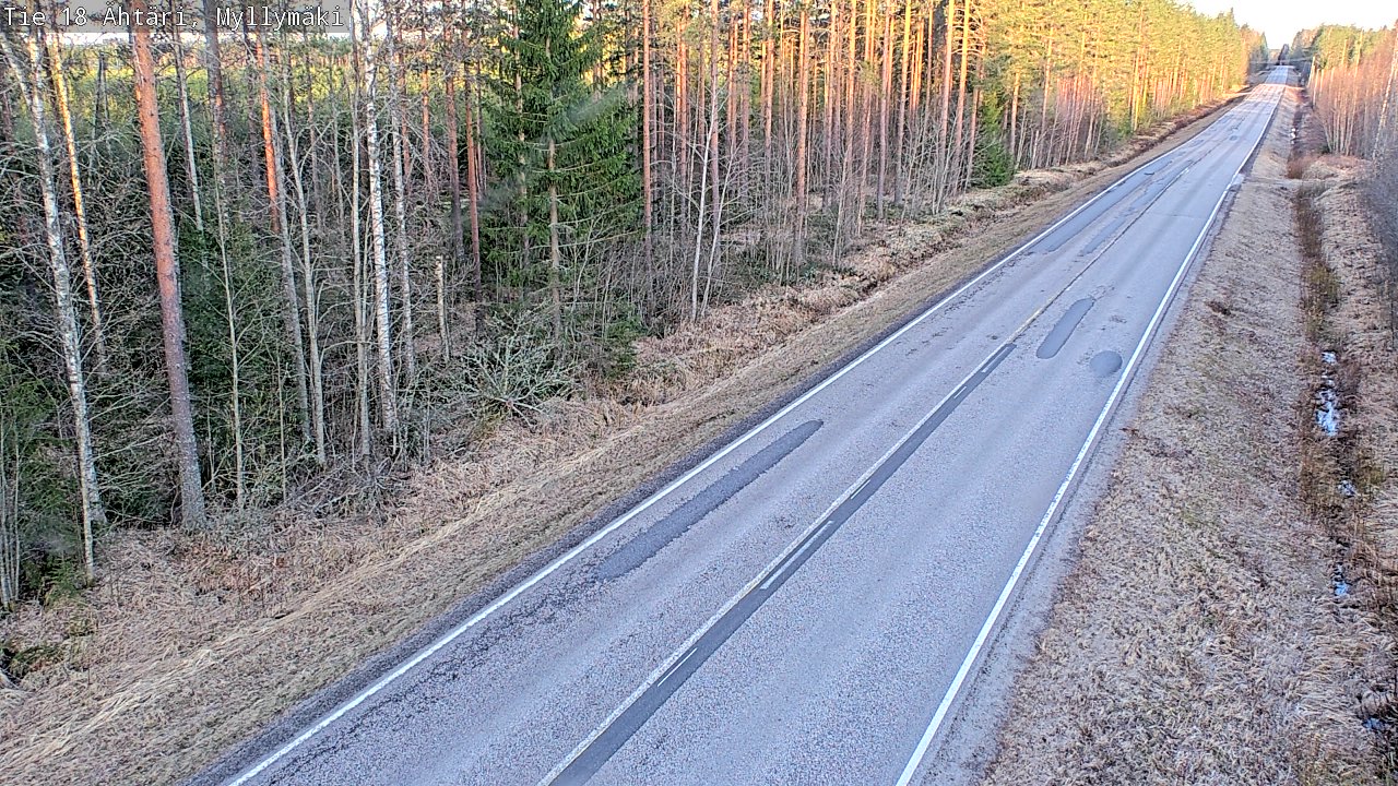 Weather Camera Image Väg 18 Etseri, Myllymäki, Ähtäri, Etelä-Pohjanmaa