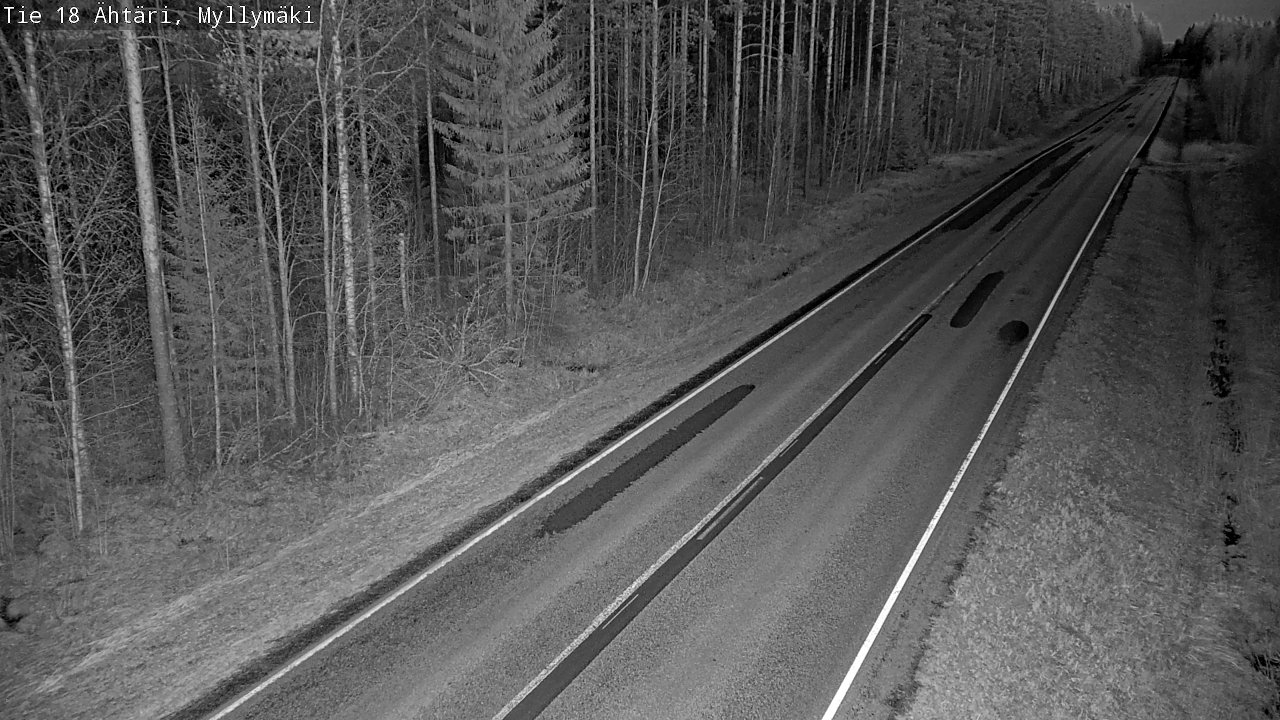 Weather Camera Image Road 18 Ähtäri, Myllymäki, Ähtäri, Etelä-Pohjanmaa
