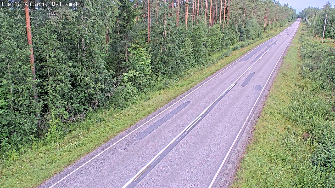 Weather Camera Image Road 18 Ähtäri, Myllymäki, Ähtäri, Etelä-Pohjanmaa