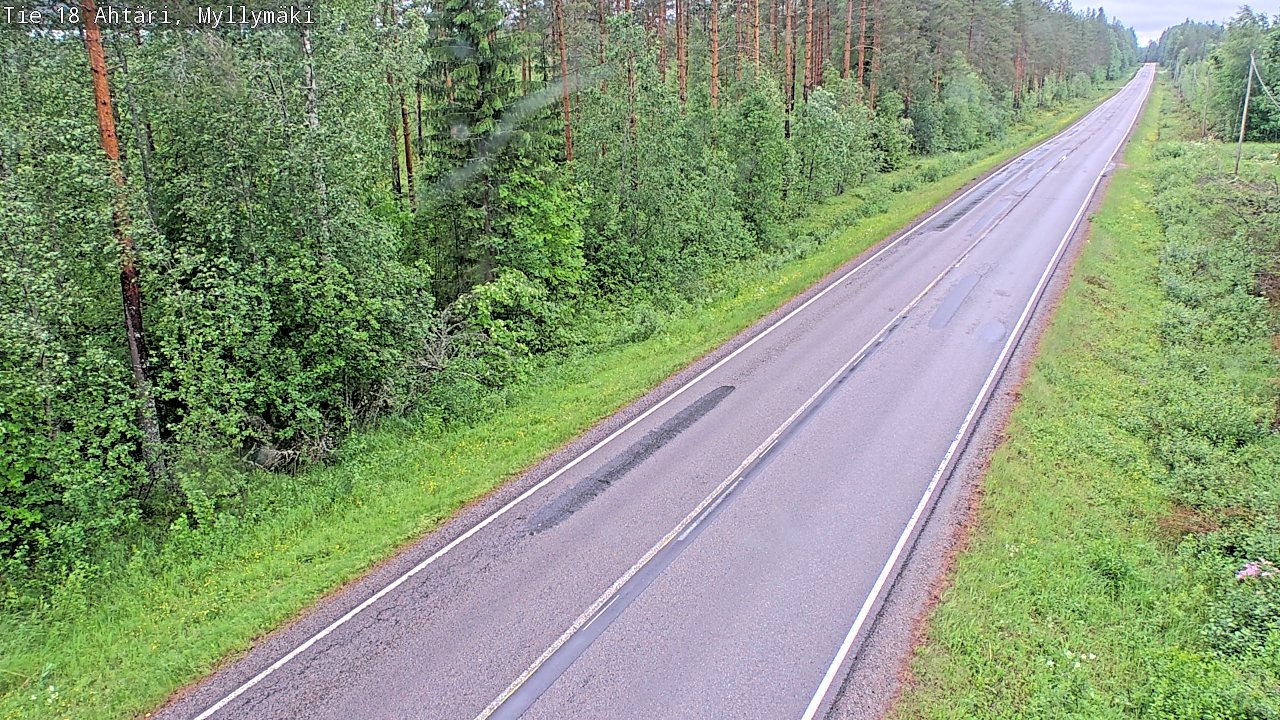 Weather Camera Image Väg 18 Etseri, Myllymäki, Ähtäri, Etelä-Pohjanmaa