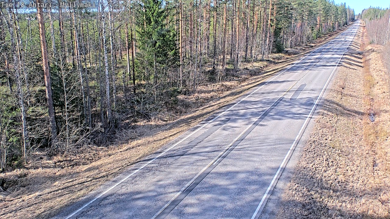 Weather Camera Image Road 18 Ähtäri, Myllymäki, Ähtäri, Etelä-Pohjanmaa