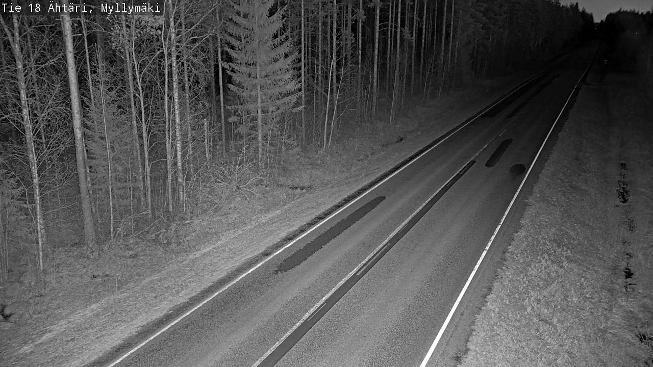 Weather Camera Image Road 18 Ähtäri, Myllymäki, Ähtäri, Etelä-Pohjanmaa
