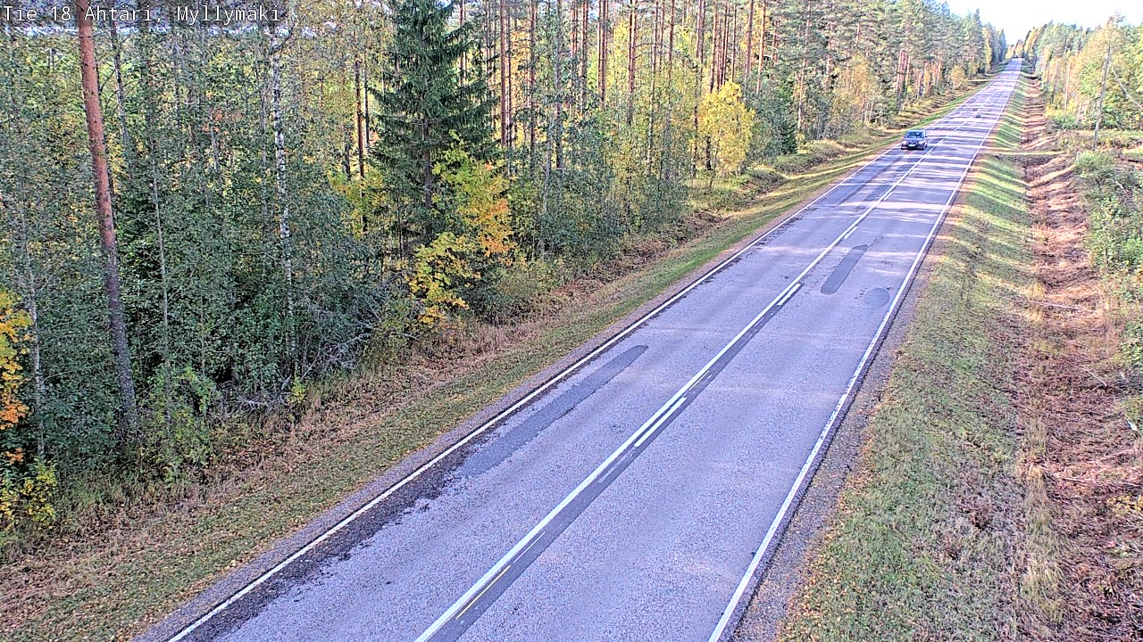 Weather Camera Image Road 18 Ähtäri, Myllymäki, Ähtäri, Etelä-Pohjanmaa