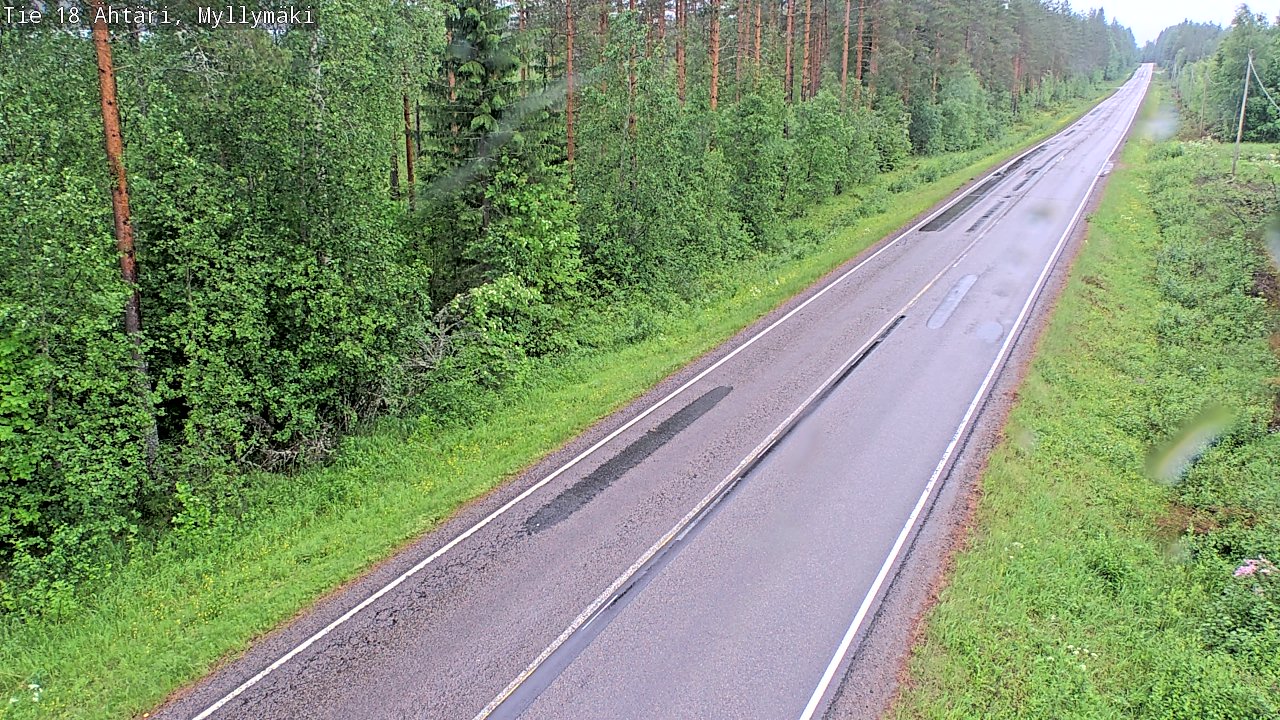 Weather Camera Image Road 18 Ähtäri, Myllymäki, Ähtäri, Etelä-Pohjanmaa