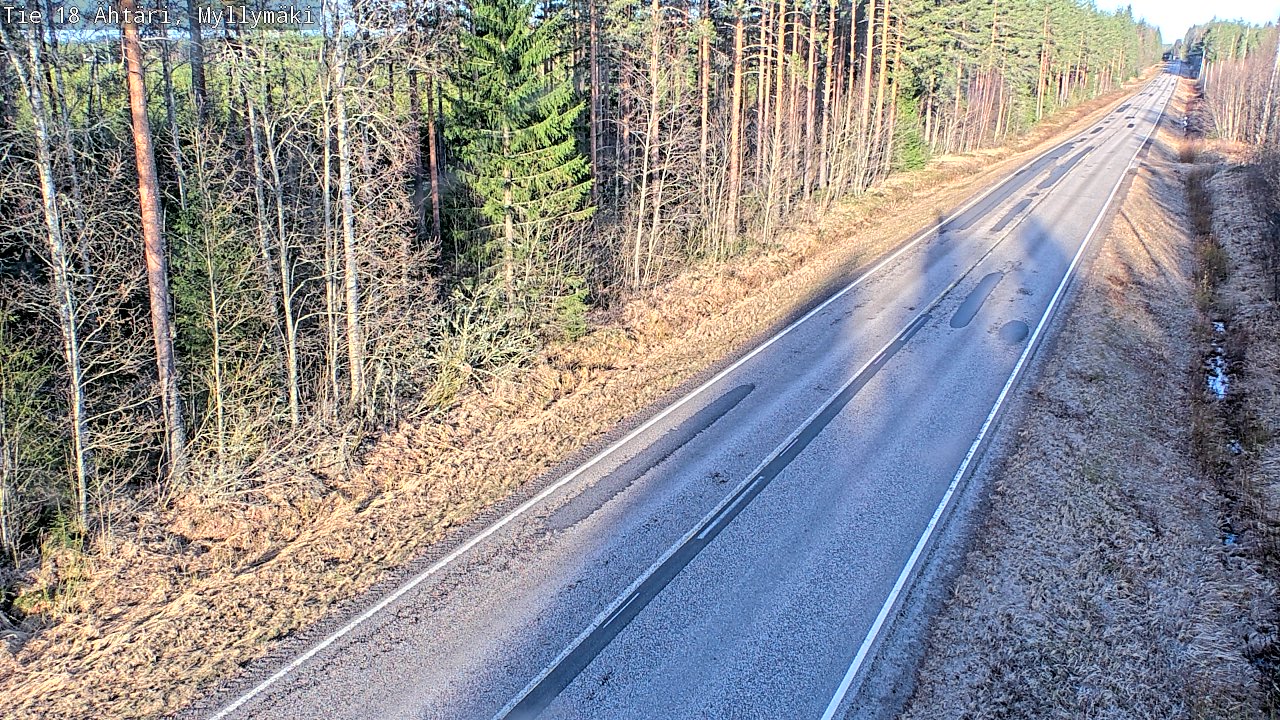 Weather Camera Image Road 18 Ähtäri, Myllymäki, Ähtäri, Etelä-Pohjanmaa