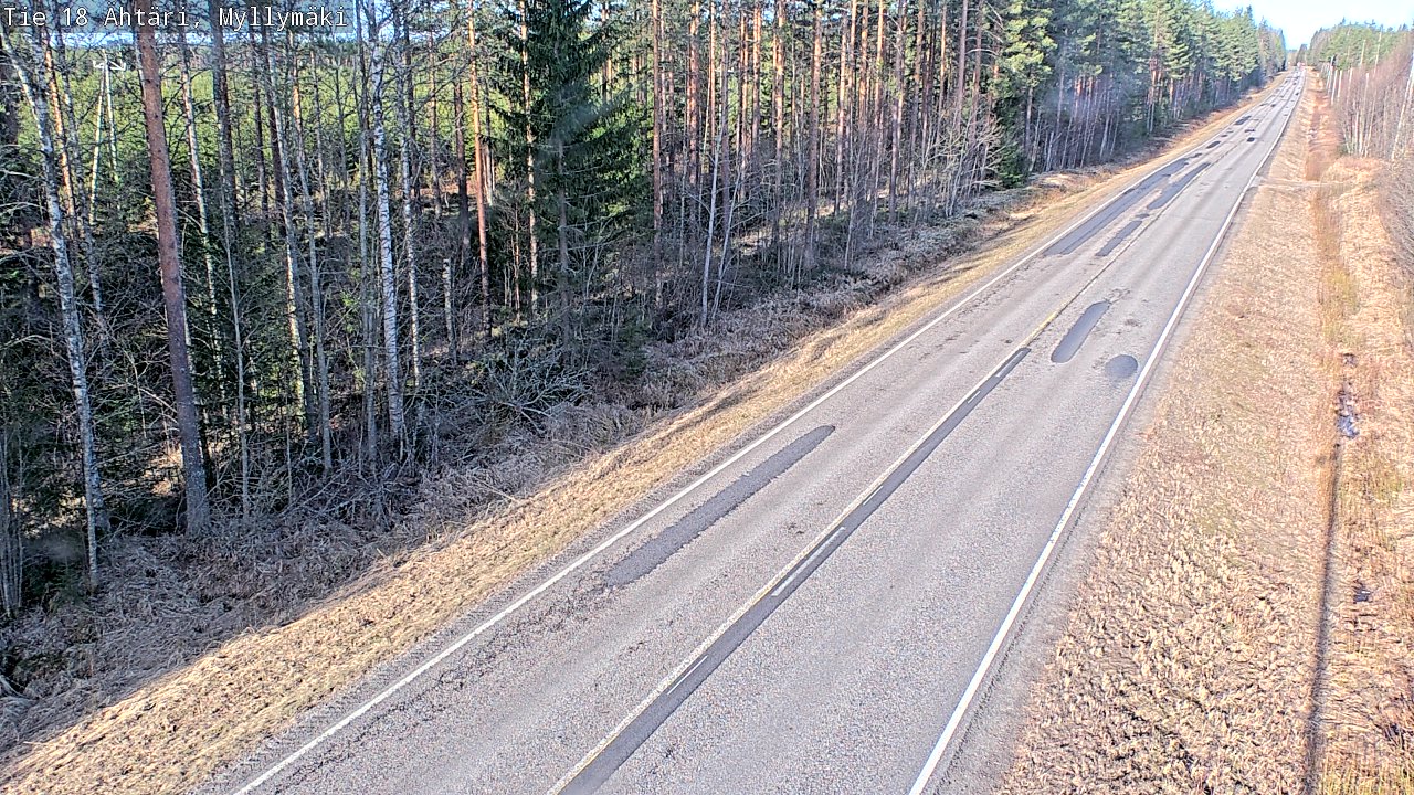 Weather Camera Image Road 18 Ähtäri, Myllymäki, Ähtäri, Etelä-Pohjanmaa