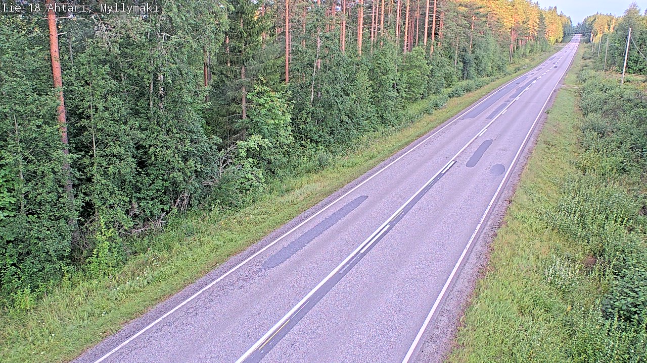 Weather Camera Image Road 18 Ähtäri, Myllymäki, Ähtäri, Etelä-Pohjanmaa